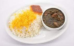 چلو خورشت قورمه سبزی – ایران فود