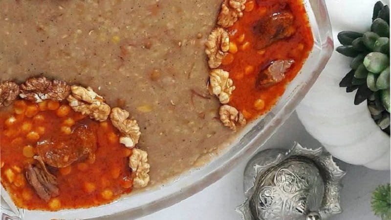 شله مشهدی آش حلیم عالی مقام  مشهد عنصری غربی 